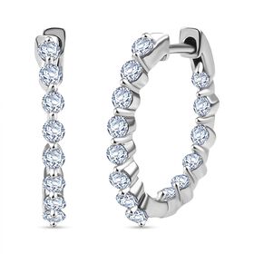 LUXURIANT DIAMOND- SGL zertifizierte SI-GH Labor Diamant-Ohrringe - 1 ct.