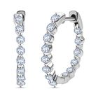 Lab Grown Diamant SI-GH SGL zertifiziert Ohrringe 925 Silber rhodiniert ca. 1.00 ct