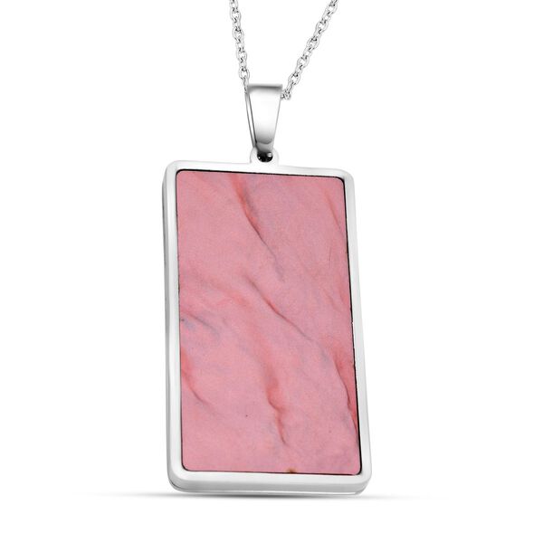 Roter Edelstahl-Anhänger mit Kette, reiner Edelstahl ca. 5.00 ct image number 5