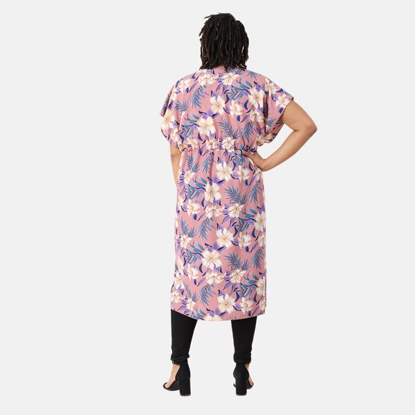 Leichtes Chiffon Kleid mit Blumenmuster, Einheitsgröße image number 2