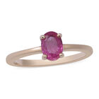 Natürlicher Mosambik Rubin Solitär-Ring, 585 Gelbgold (Größe 16.00) ca. 1.00 ct