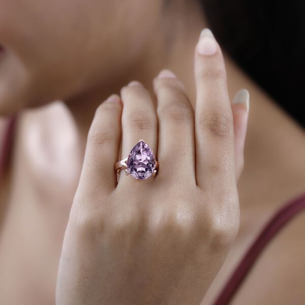 Rose De France Amethyst und Zirkon Ring - 8,13 ct. image number 2