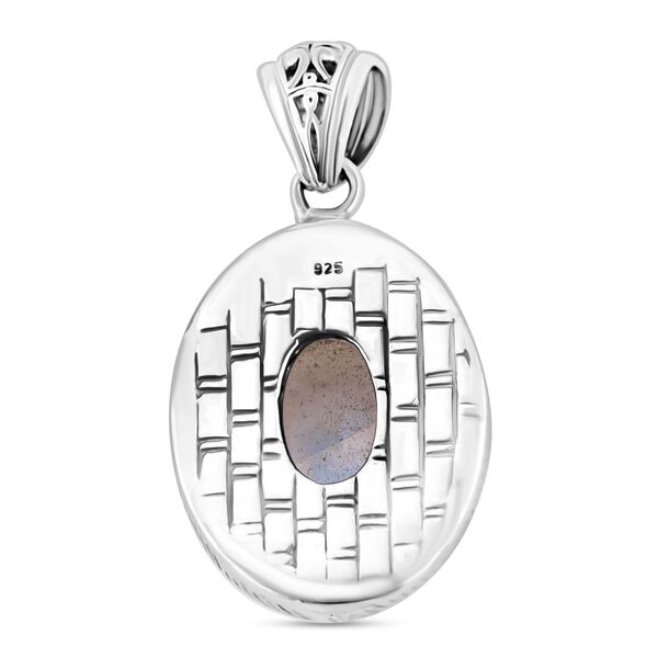 Regenbogen Mondstein Anhänger 925 Silber ca. 16,56 ct. image number 5