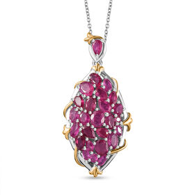 Afrikanischer Rubin-Anhänger mit 50cm Kette - 4,40 ct.