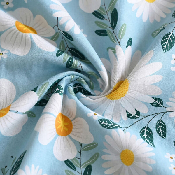 6-teiliges Bettw&auml;sche-Set mit Blumenmuster, 135x200cm, Gr&uuml;n image number 4