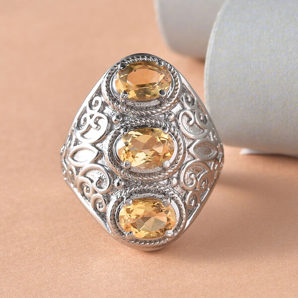 Citrin Siegelring - 2,20 ct. image number 2