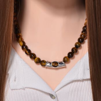 Tigerauge Halskette, 45 cm - 330 ct.