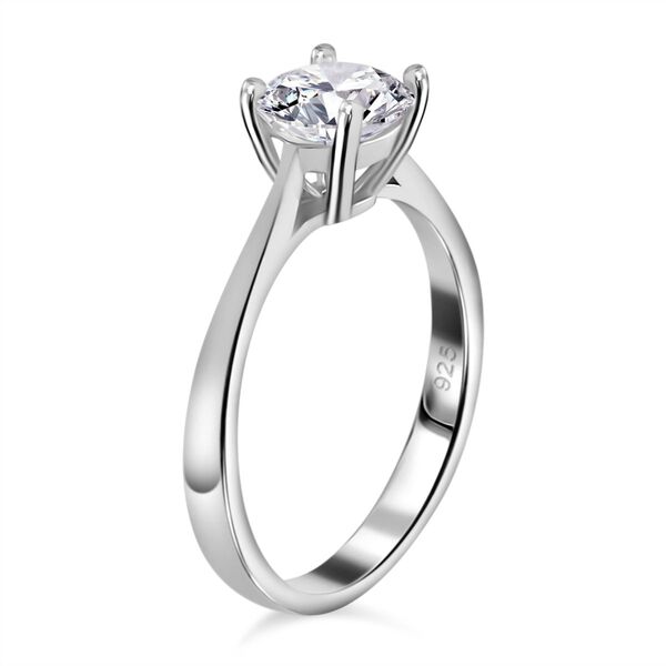 Moissanit Solitär Ring - 0,99 ct. image number 4