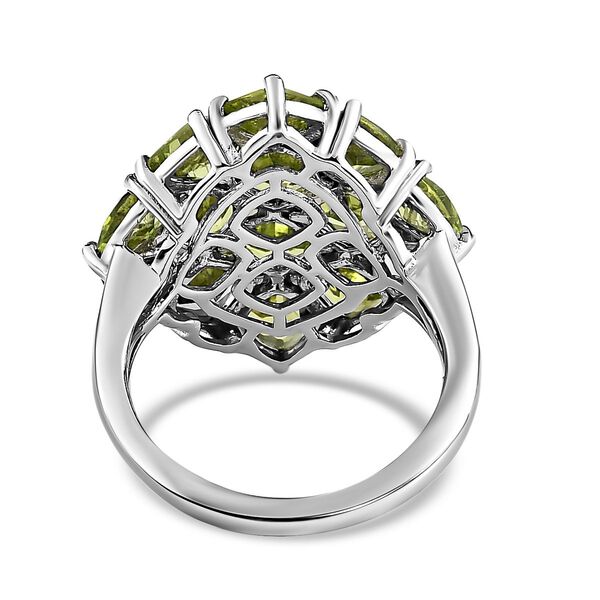 Nat&uuml;rlicher Peridot-Ring - 7,61 ct. image number 5
