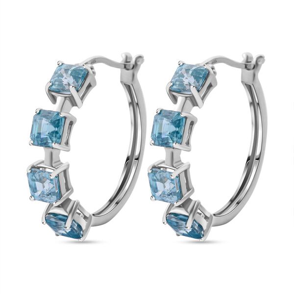 AAA blaue Zirkon-Ohrringe - 6,24 ct. image number 3