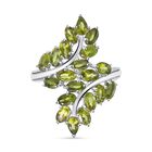 Natürlicher Peridot Ring, 316L Edelstahl (Größe 18.00) ca. 5.31 ct