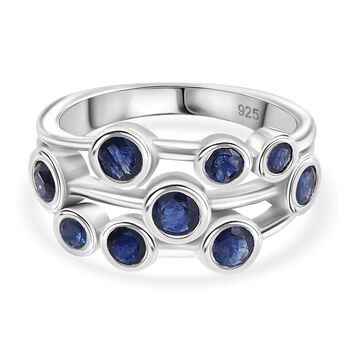 Masoala Saphir (Fissure gef&uuml;llt) Ring 925 Silber rhodiniert (Gr&ouml;&szlig;e 17.00) ca. 2.55 ct