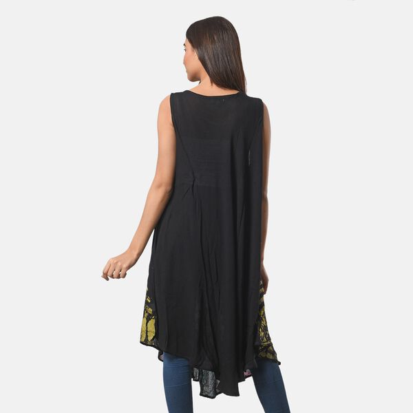 Tie Dye Kleid, Einheitsgr&ouml;&szlig;e, Palmen Muster image number 2