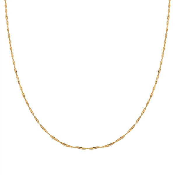 925 Silber vergoldetKette ca. 50 cm