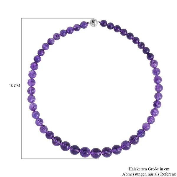 AAA afrikanische Amethyst-Perlen-Halskette, 50cm - 400 ct. image number 6