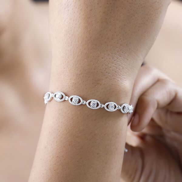 Moissanit Armband, 19cm - 3,67 ct. image number 7