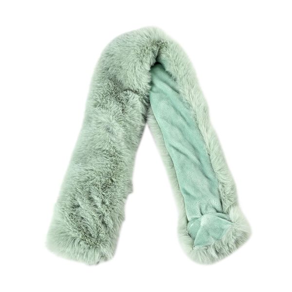 Damen Schal aus Kunstfell mit Magneten, Fruchtgrün image number 2