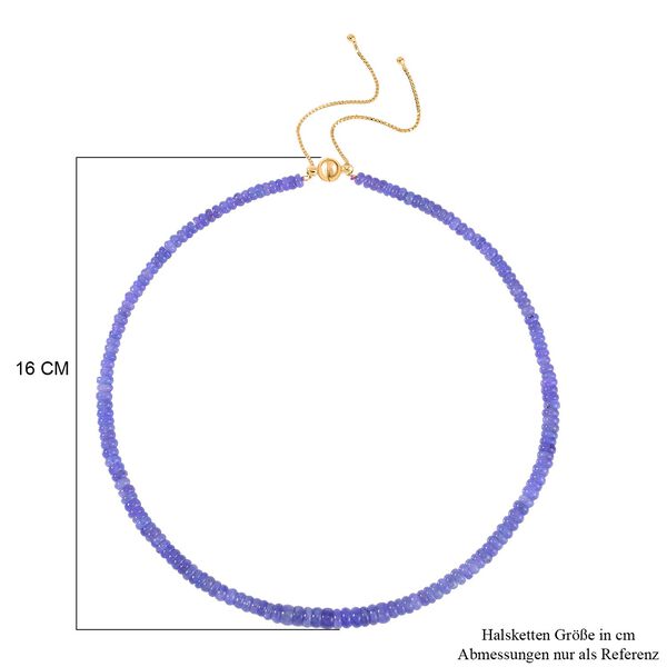 Tansanit Perlen Halskette, 45cm - 143 ct. image number 5