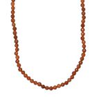 Hessonit Granat Halskette ca. 50 cm 925 Silber rhodiniert ca. 39.00 ct