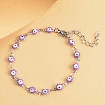 Rosanes, emailliertes Armband, ca. 19 cm, Edelstahl ca. 3,80g