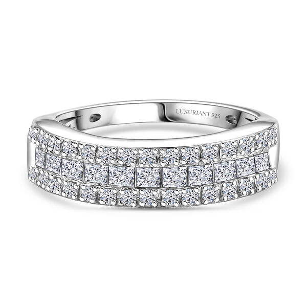 LUXURIANT VS-EF Labor Diamant Half Eternity Ring - 1 ct.