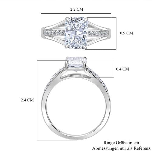 LUXURIANT DIAMOND - Lab Grown Diamant VS-EF IGI zertifiziert Ring 950 Platin (Größe 18.00) ca. 2,15 ct image number 5