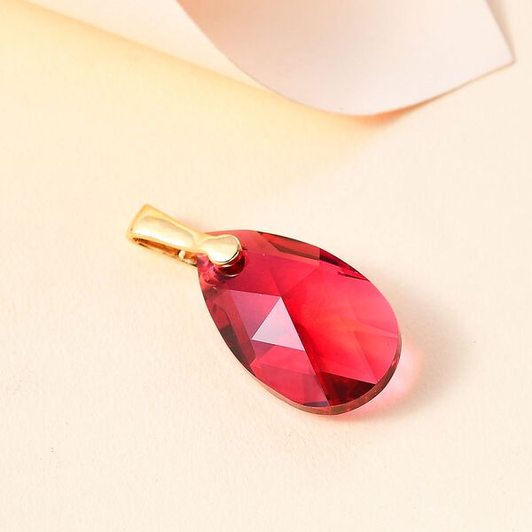 J Francis gefertigt mit SWAROVSKI Kristall - Scarlet Swarovski Kristall Anhänger image number 2