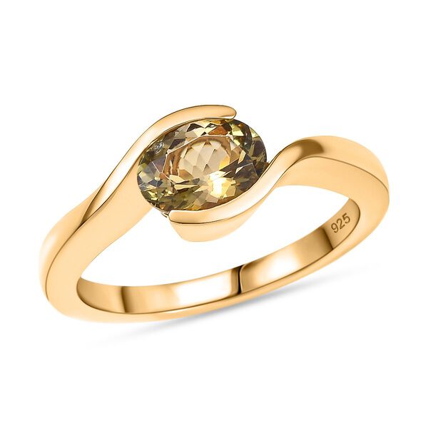 AA Nat&uuml;rlicher goldener Tansanit Ring - 1 ct. image number 4