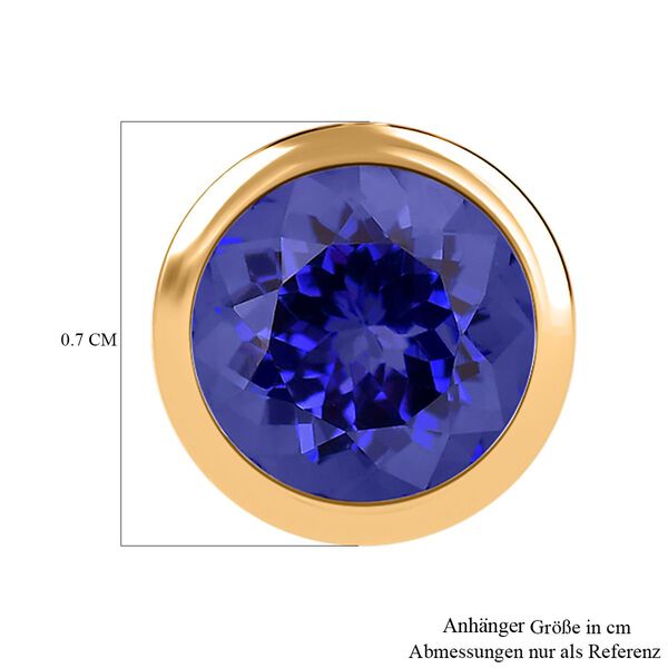 AAAA Tansanit Anhänger in 585 Gold - 0,90 ct. image number 6
