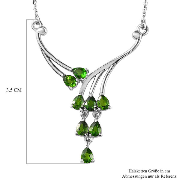 Natürliche Chromdiopsid-Halskette - 1,31 ct. image number 7