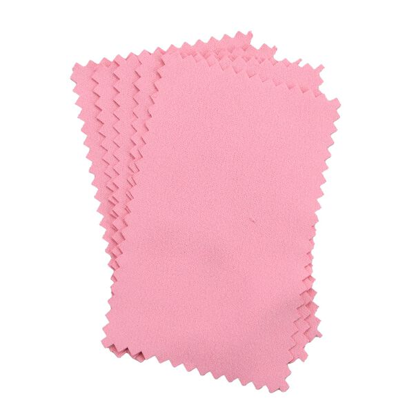 3-schichtige Schmuckbox aus Samt mit 5 Silberputztüchern in Rosa, 24,5x17x11,5cm image number 7