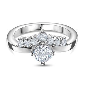 Moissanit Ring, ca. 0,72 ct