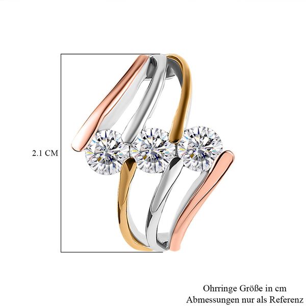 EF Moissanit Ohrringe - 1,37 ct. image number 5