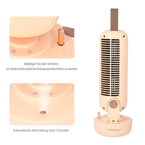 2-in-1 Ventilator und Luftbefeuchter ohne Flügel mit USB-Kabel image number 4