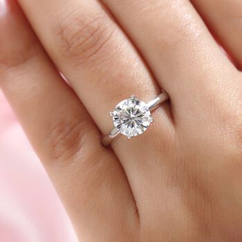 VS Moissanit Solit&auml;r Ring - 2 ct.