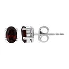 D'Joy Roter Granat Ohrringe 925 Silber rhodiniert ca. 1.00 ct
