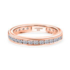 LUXURIANT DIAMOND - Lab Grown Diamant VS-EF SGL zertifiziert Ring 925 Silber 750 Ros&eacute;gold Vermeil (Gr&ouml;&szlig;e 19.00) ca. 1.00 ct