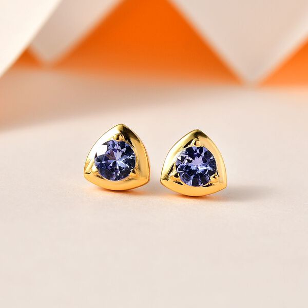 Tansanit Ohrringe - 0,56 ct. image number 1