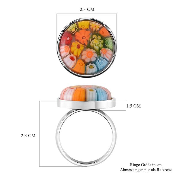 Mehrfarbiger Ring im Murano-Stil image number 5