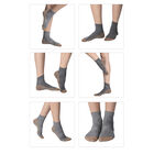4er-Set Kupfer Socken, Größe S/M, Länge 26 cm, Schwarz, Weiß, Hellgrau, Beige image number 1
