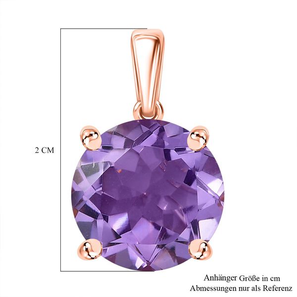 D’Joy AA Rose De France Amethyst und Zirkon Anhänger - 5,92 ct. image number 5
