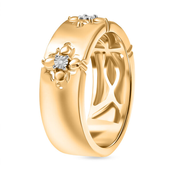 EVER TRUE Wei&szlig;er Diamant Ring Nickelfreies Messing (Gr&ouml;&szlig;e 17.00) ca. 0,01 ct image number 4