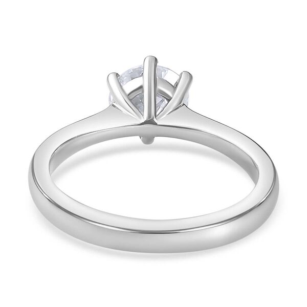 100 Facetten Moissanit Ring, 925 Silber rhodiniert - 1,01 ct. image number 6