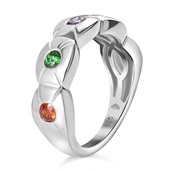 LUSTRO STELLA - Mehrfarbiger Zirkonia Ring, 925 Silber rhodiniert (Gr&ouml;&szlig;e 19.00) image number 4