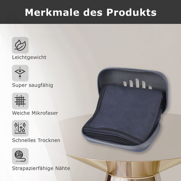 Sporthandtuch, Schwarz&nbsp; image number 12