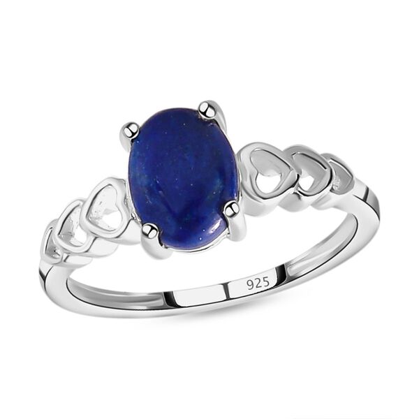 Lapislazuli Ring und Anhänger, 925 Silber ca. 2,90 ct image number 4