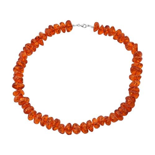 Synthetischer Bernstein Kette 45 cm ca. 235 ct. image number 0