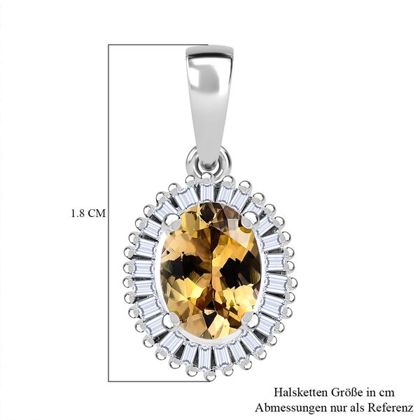 AA natürlicher goldener Tansanit und Diamant-Anhänger - 0,99 ct. image number 5