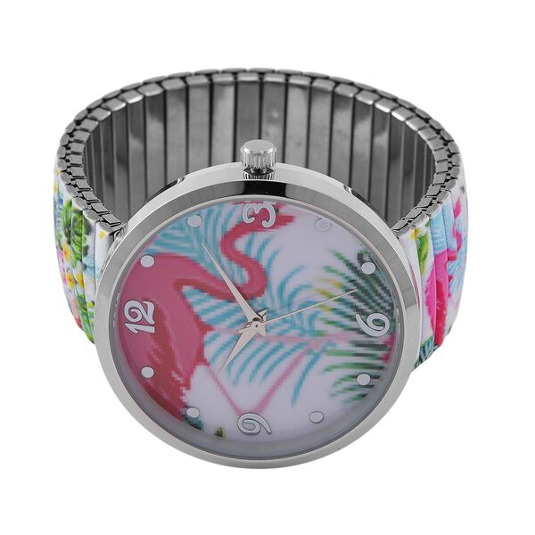 STRADA Armbanduhr - Flamingo-Design, Japanisches Uhrwerk, Wasserresistent image number 4