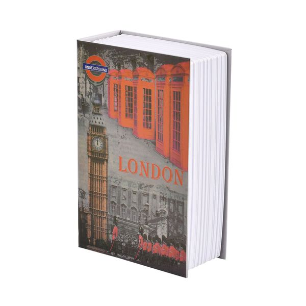 Kleiner Safe mit Schlüsselschloss in Wörterbuch-Form, Big Ben Muster image number 5